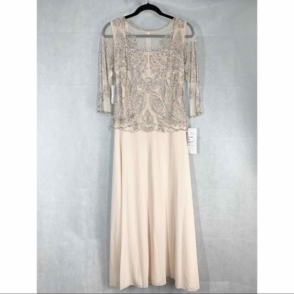 Pisarro Nights D1545 Embellished Mesh Gown - Picture 1 of 16